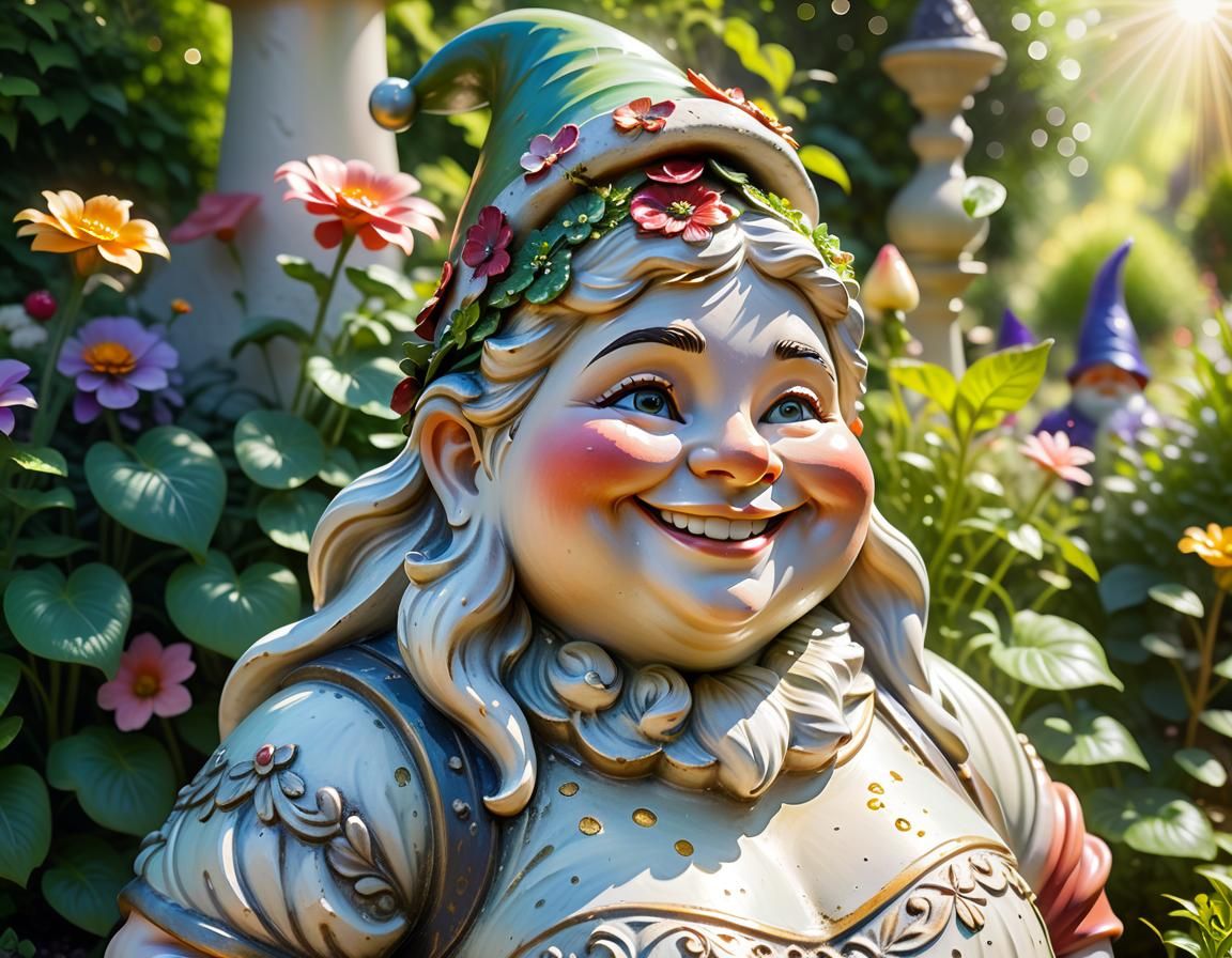 Garden gnomes statue