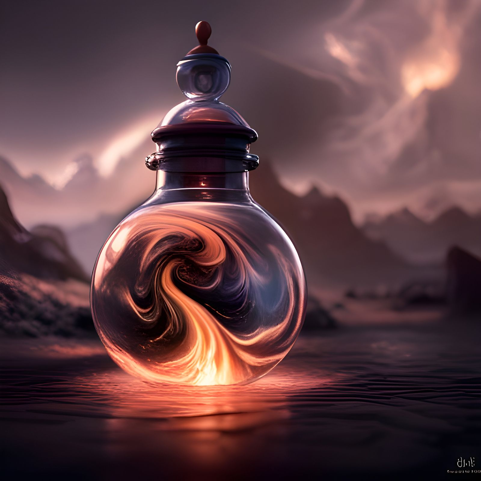 Swirling Sands  by @Mnemomeon