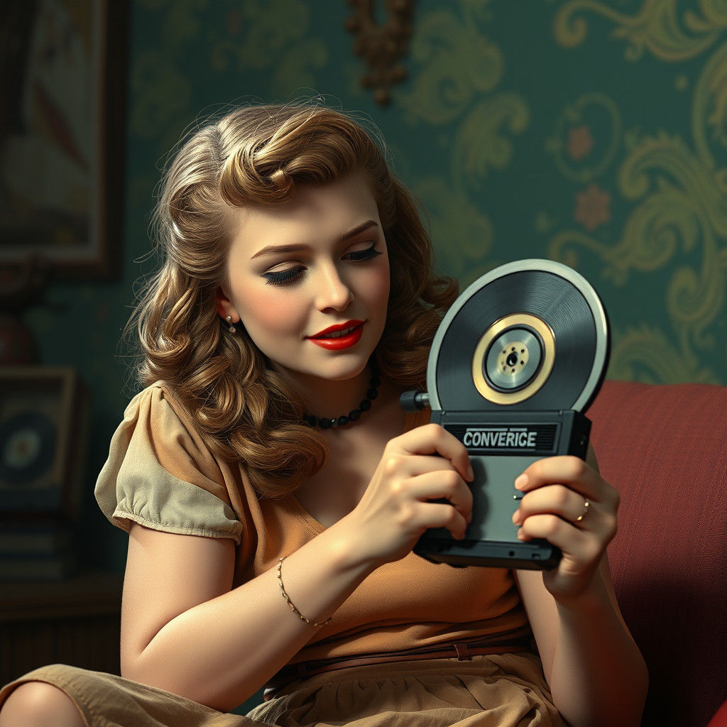 Connie Converse records a song on her tape to tape recorder in 1952 USA. 70 years later her records are enjoying a new popularity.