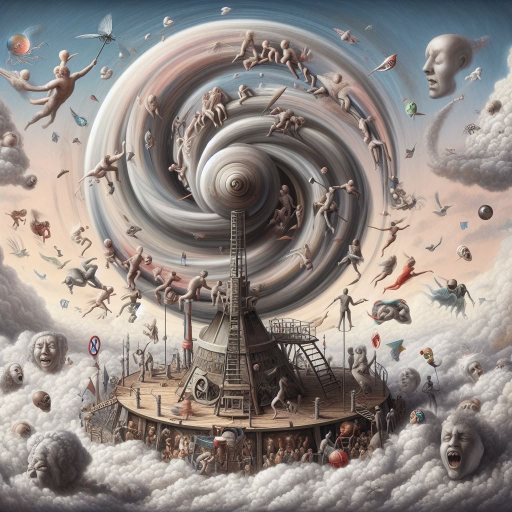 the endless whirligig of argument