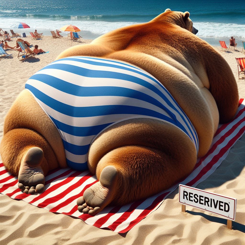 Big Bathing Suit Beach Bear