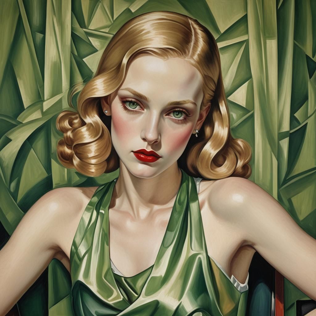 Portrait ____in green #2