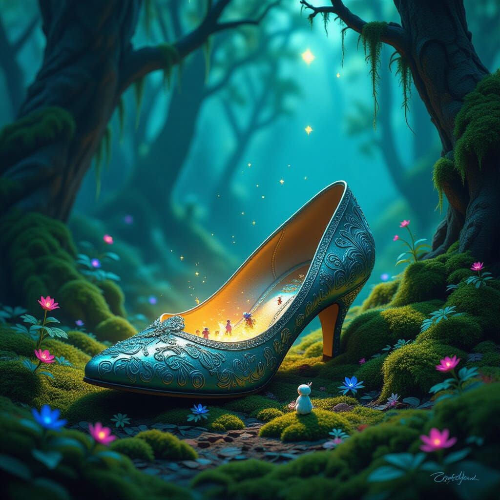 Magical Shoe Portal to a World of Creatures