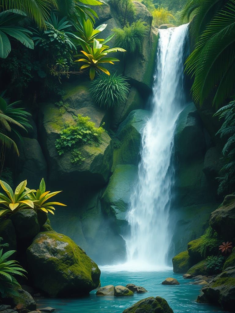 waterfall  by @feet_on_the_ground