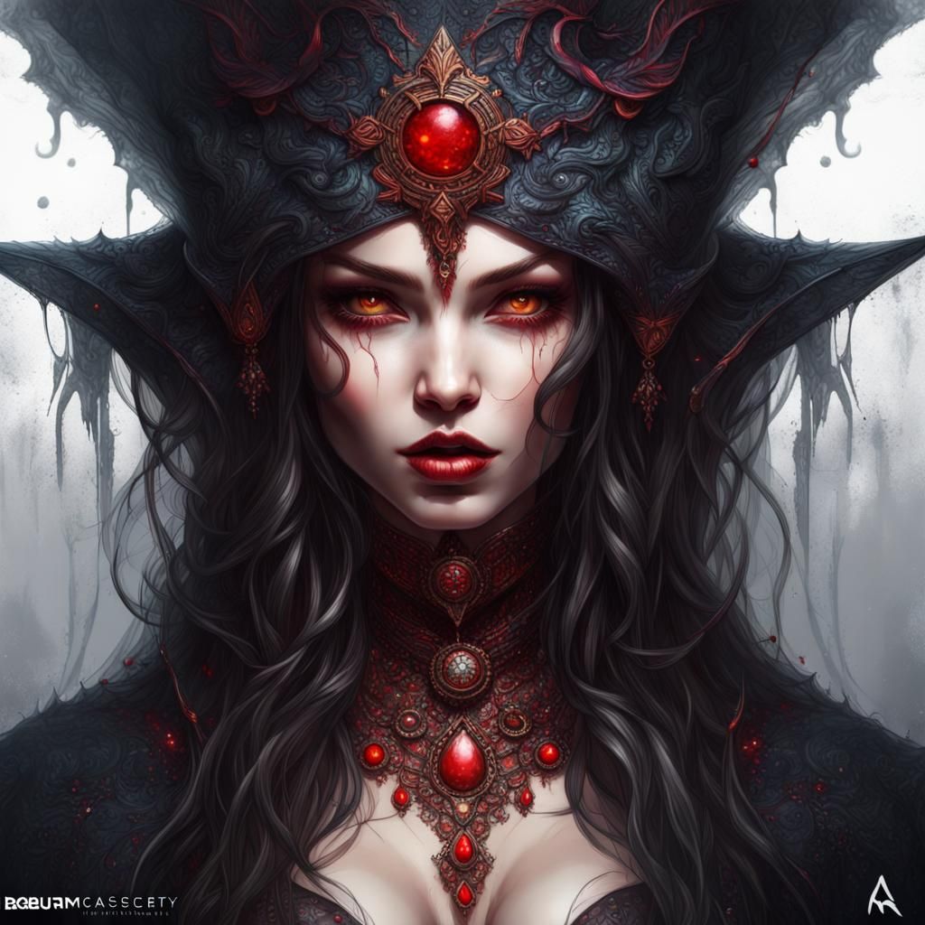 Vampiric Sorceress - AI Generated Artwork - NightCafe Creator