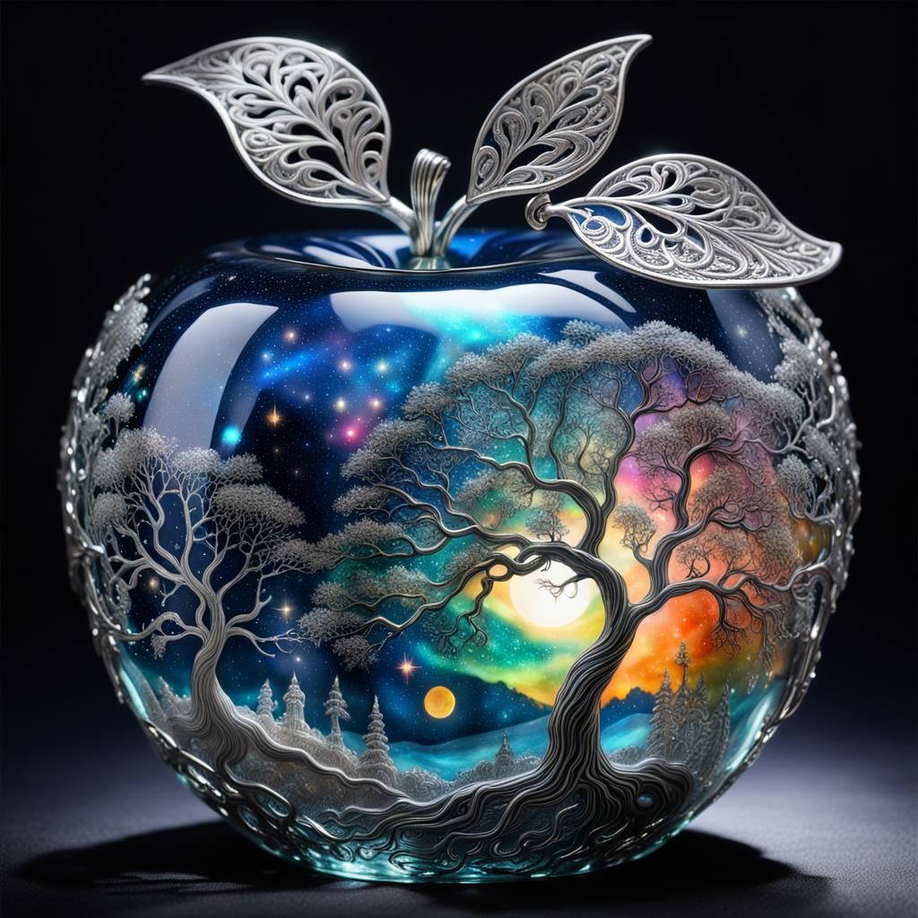 Night sky apple  by @Fritholf