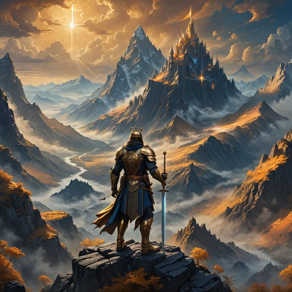 King on Mountain: Fantasy Concept Art