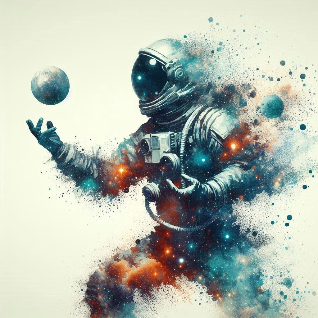 double exposure beautiful fantasy DALL-E 3 portrait landscap...