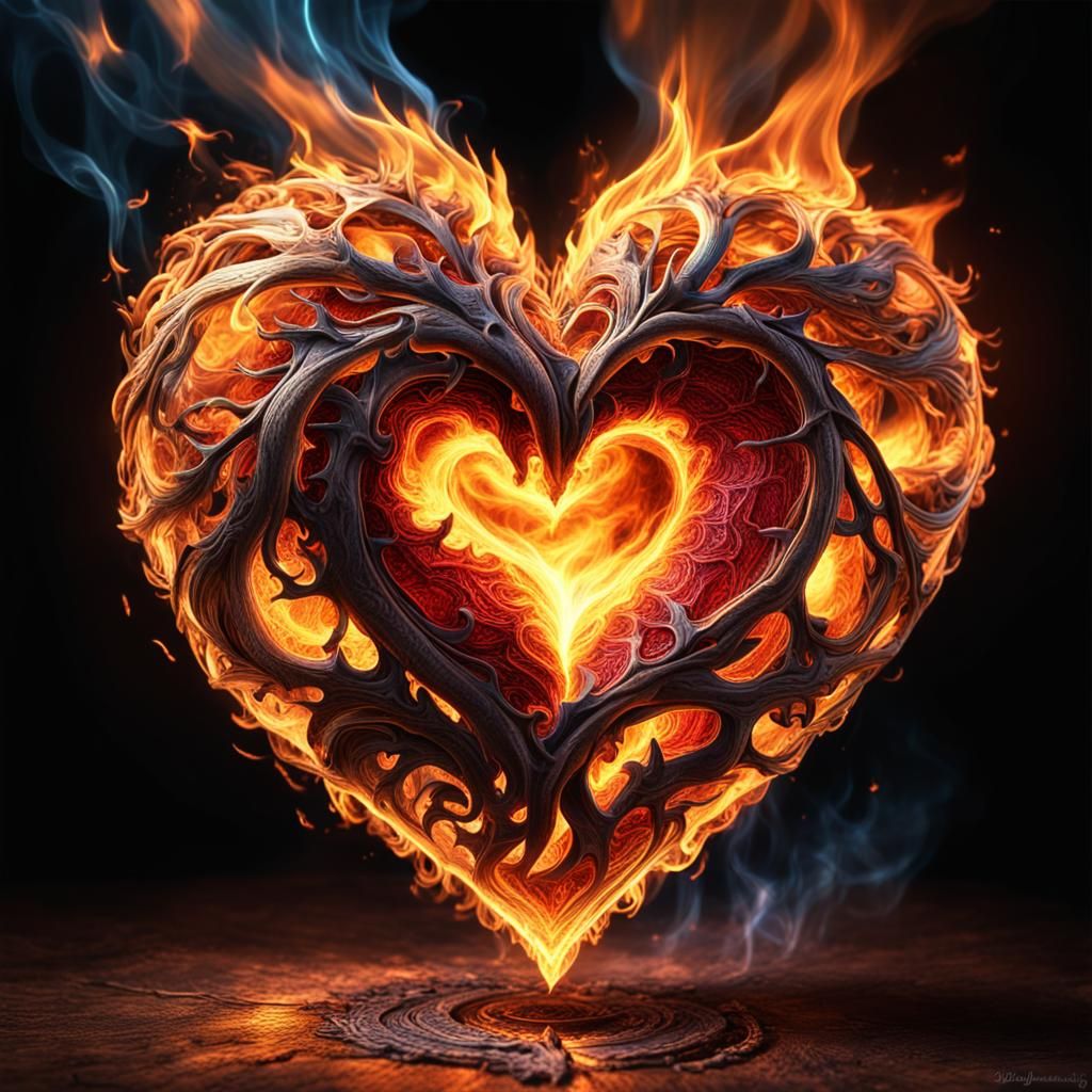 My heart burns for you  by @Fantasy-addict