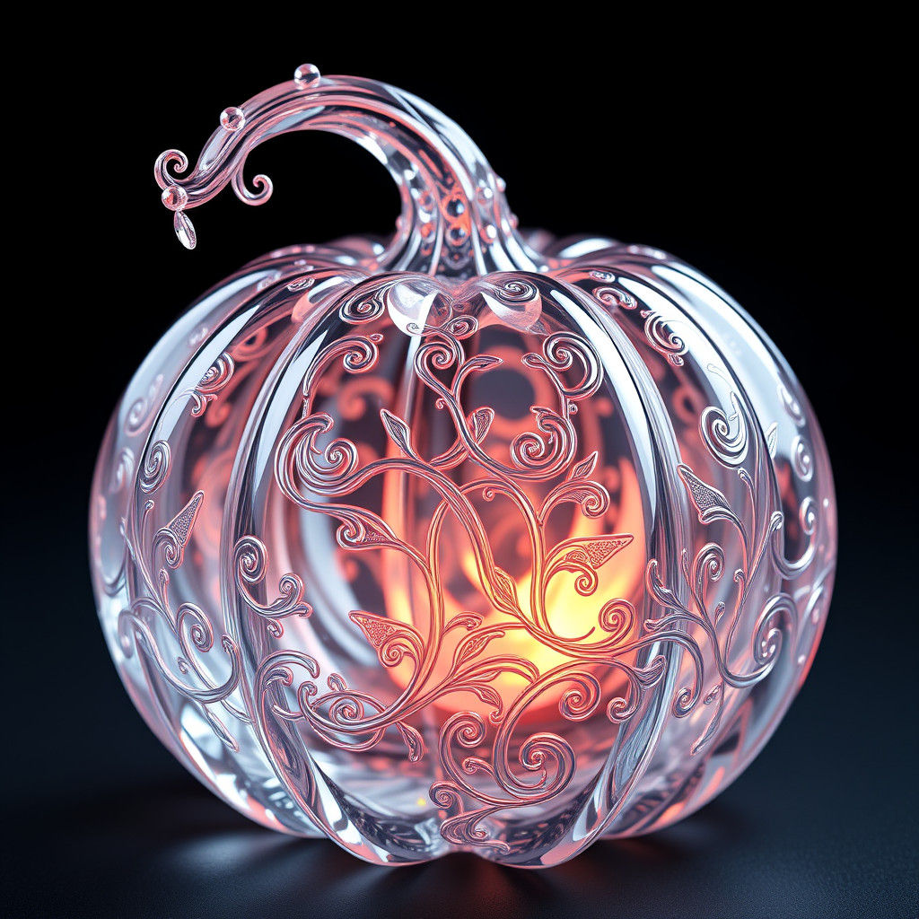Crystal glass Pumpkin