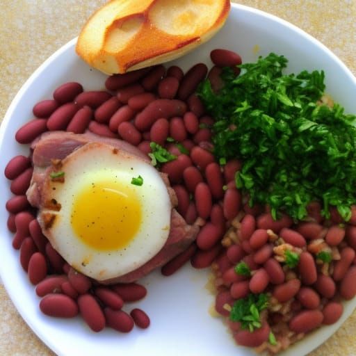 red beans and rice with porkchops