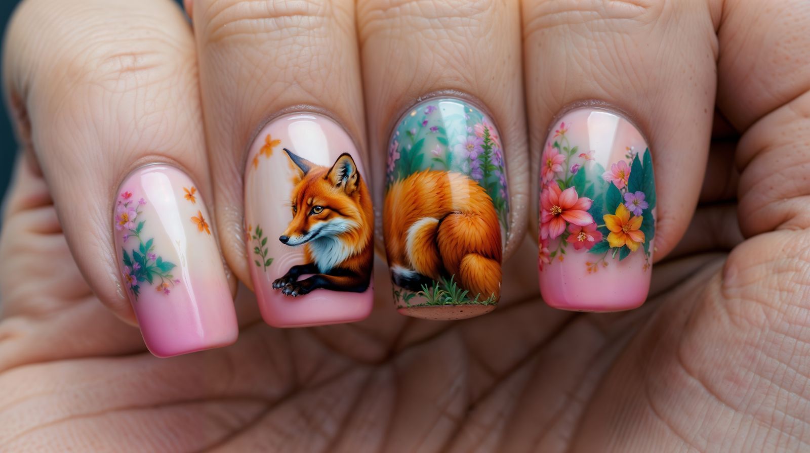 Fox Nail Art