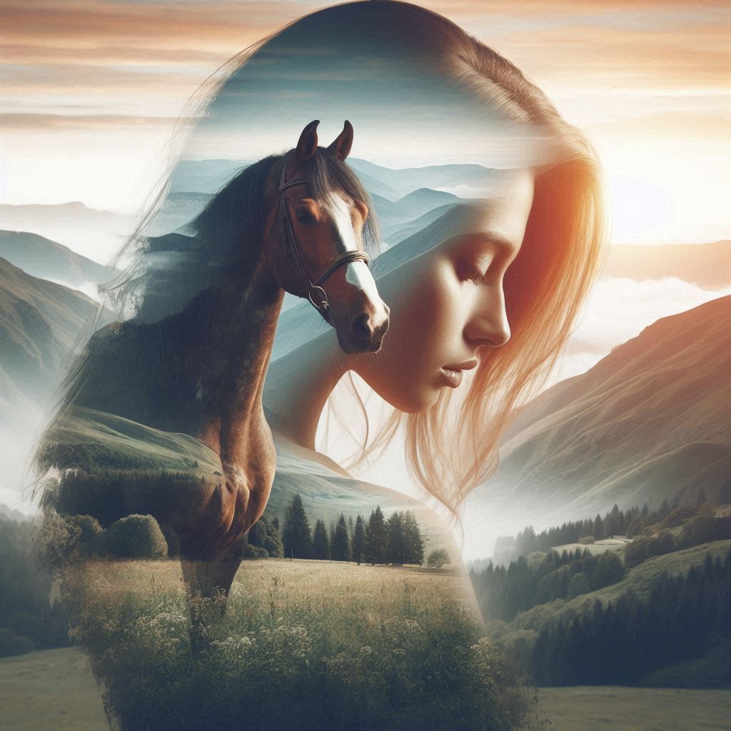 Girl with a horse!