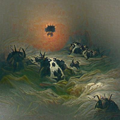 cows on the sun
