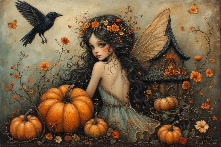 Whimsical fantasy illustration