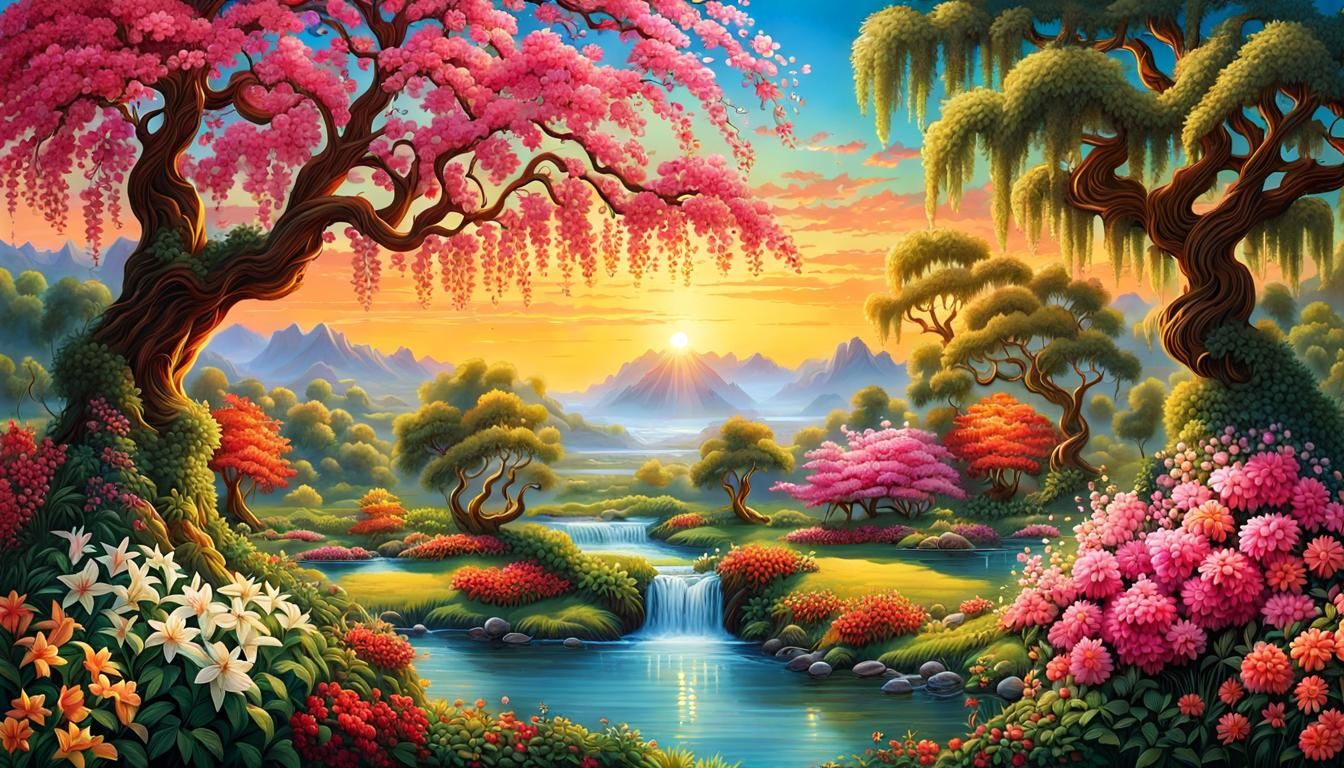 AR16x9-Masterpiece Portrayal of Garden of Eden as Most Beaut...