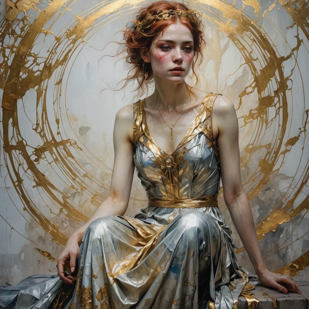 Character Design for Sci-Fi + Art Nouveau Aesthetic  by @Soraya