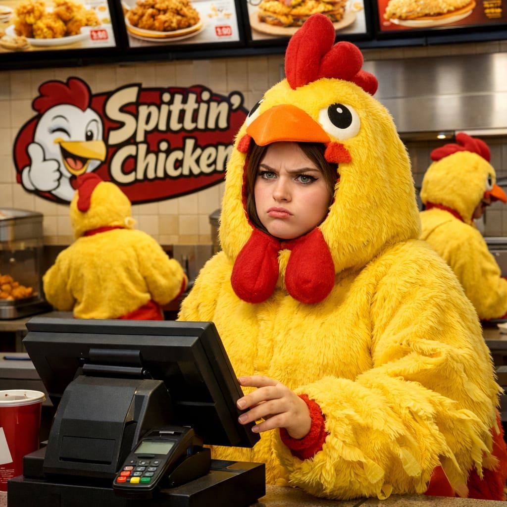 Welcome to Spittin' Chicken. What the hell do you want?