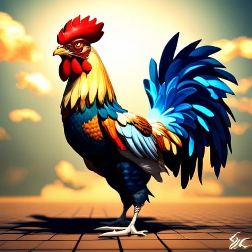 Rooster With An Attitude - AI Generated Artwork - NightCafe Creator