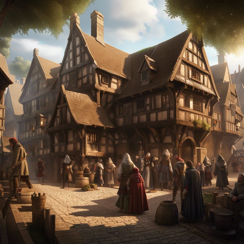 Medieval village  false