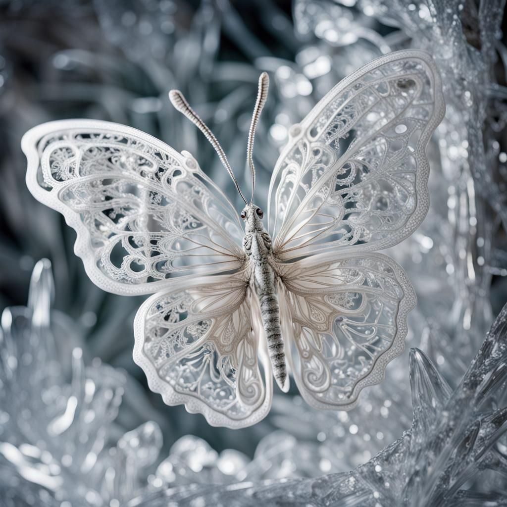 Ice butterfly   by @AleIcs87
