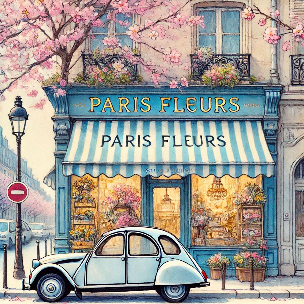 Paris Fleurs, Gouache - Studio Ghibli