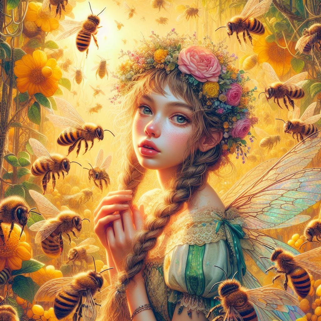 The Bee Fairy - AI Generated Artwork - NightCafe Creator