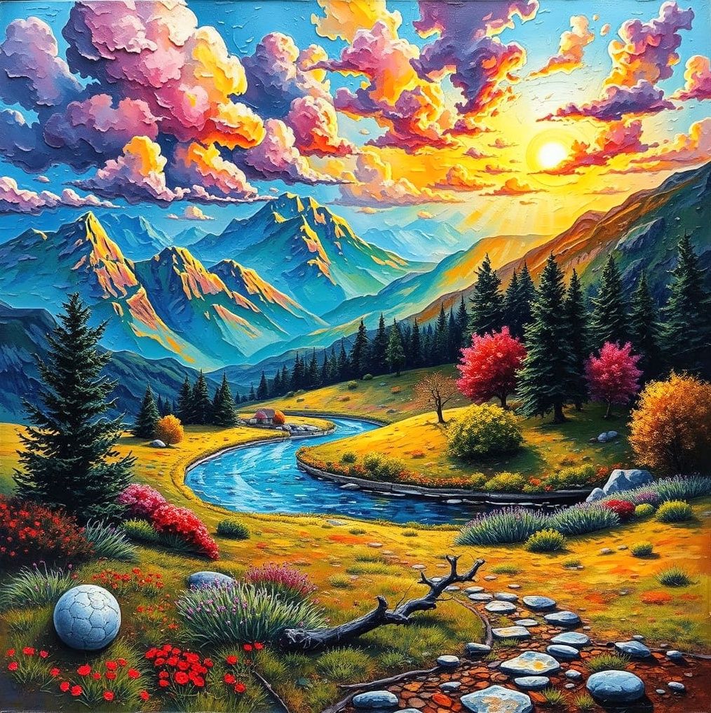 🌅 PAYSAGE CREPUSCULAIRE 🌅