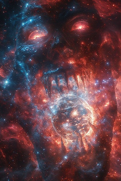 Scary cosmic horror of azathoth in real life towering over e...