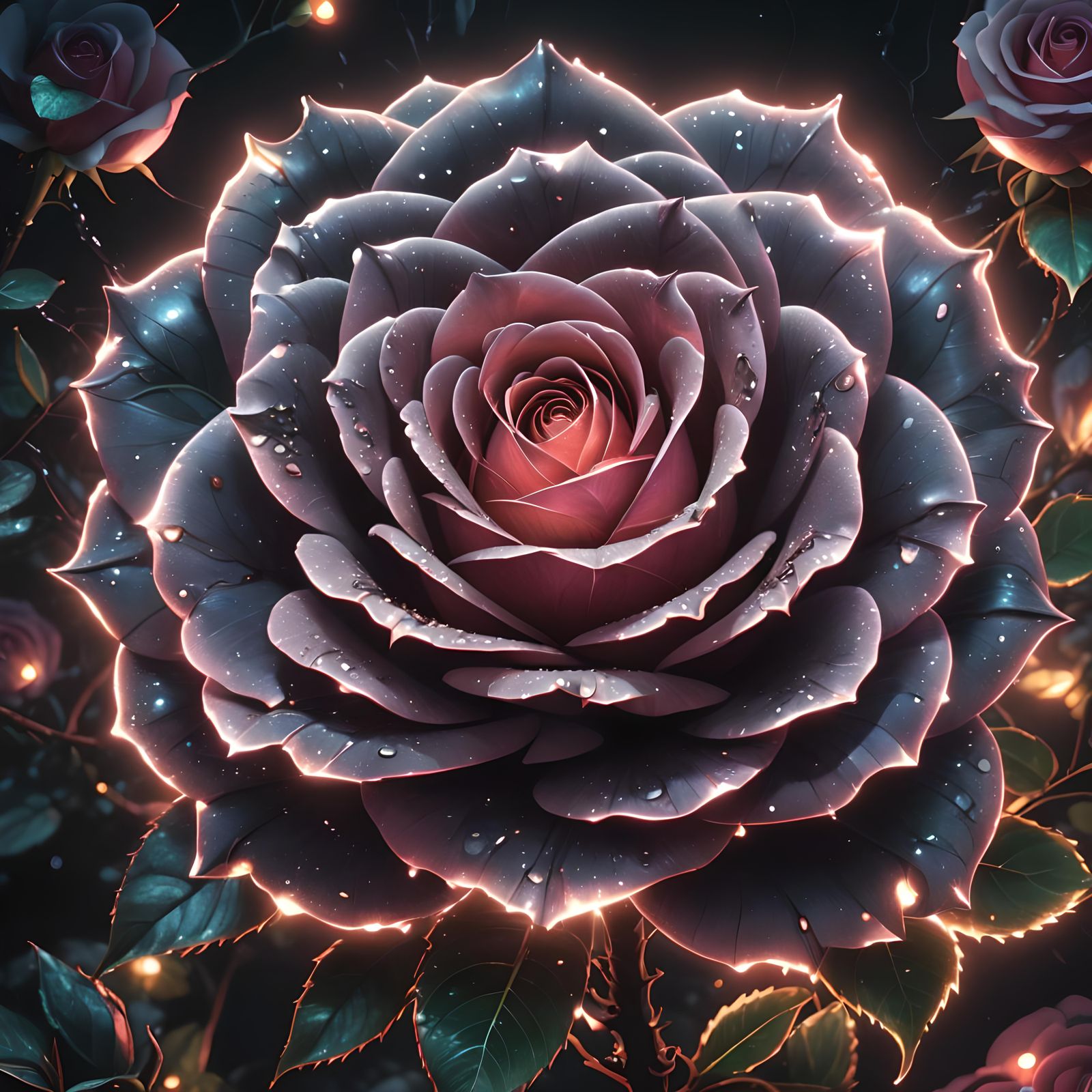 The Bioluminescent Rose - Animated