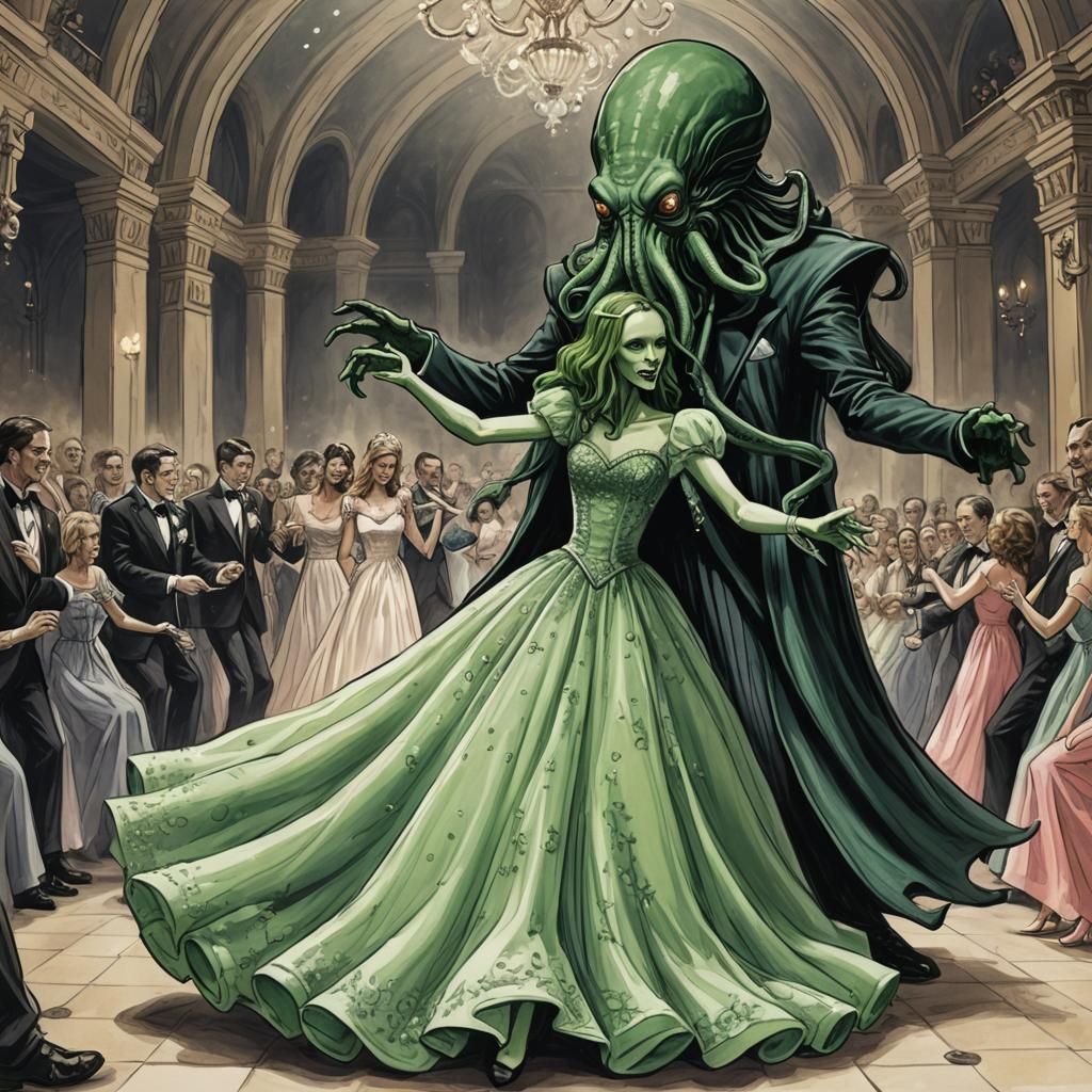 Cthulu at the Ball  by @Kayanna