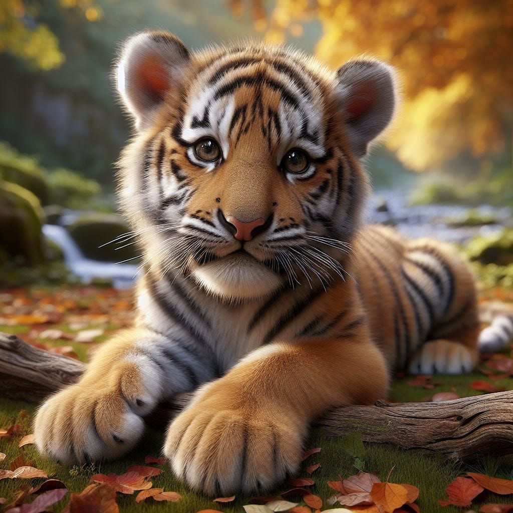 Tiger Cub  by @Fuzzykins
