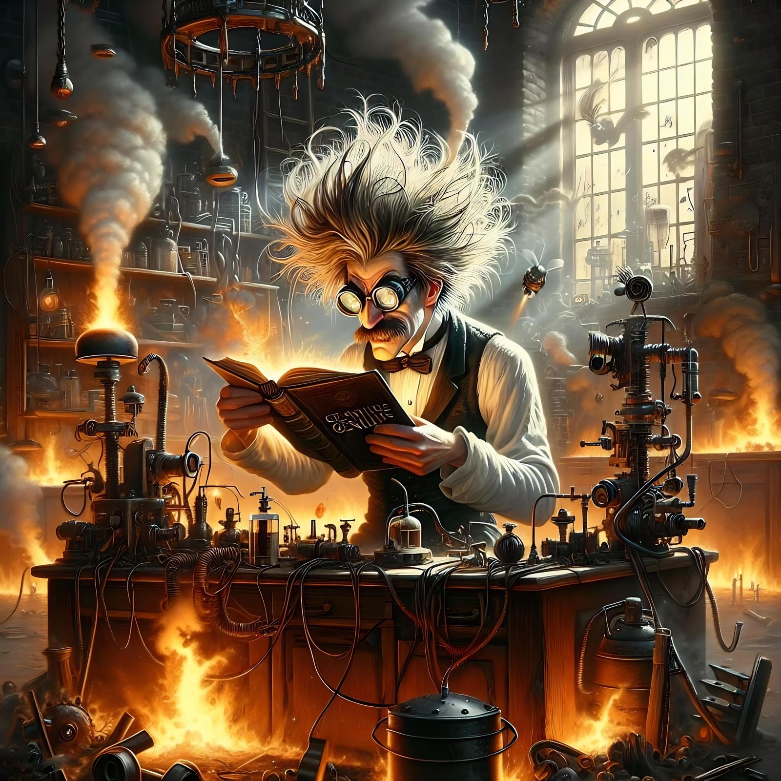 Genius at Work  by @Dulcineia