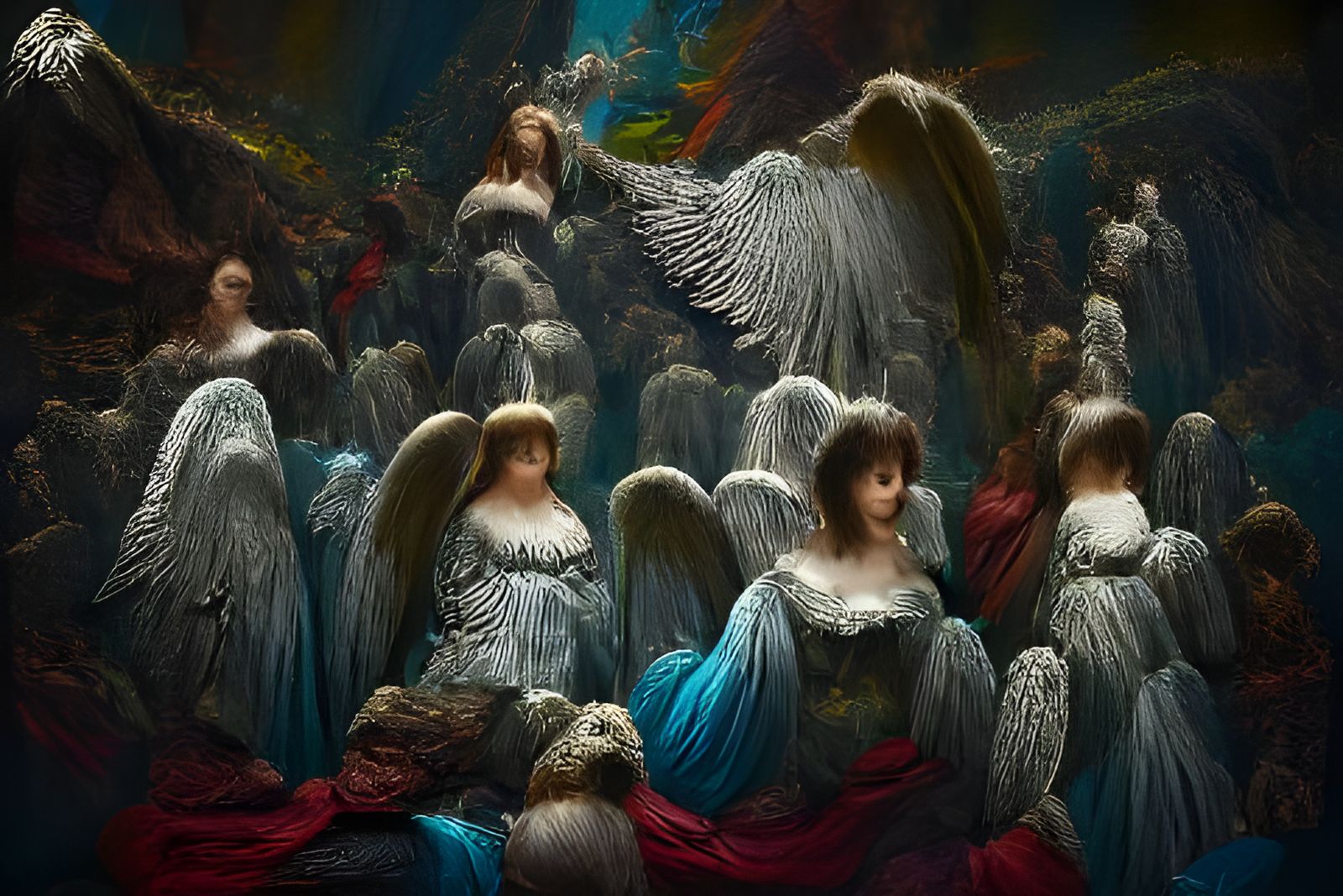 Congregation of Angels - AI Generated Artwork - NightCafe Creator