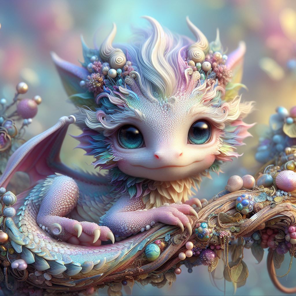 Ornate Pastel Dragon