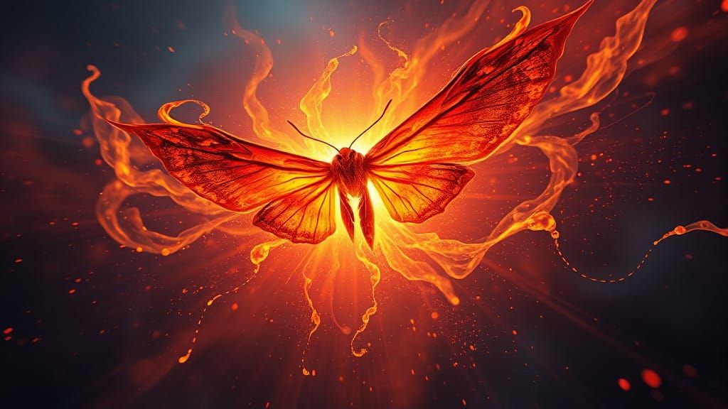 moth to a flame  by @Chippa