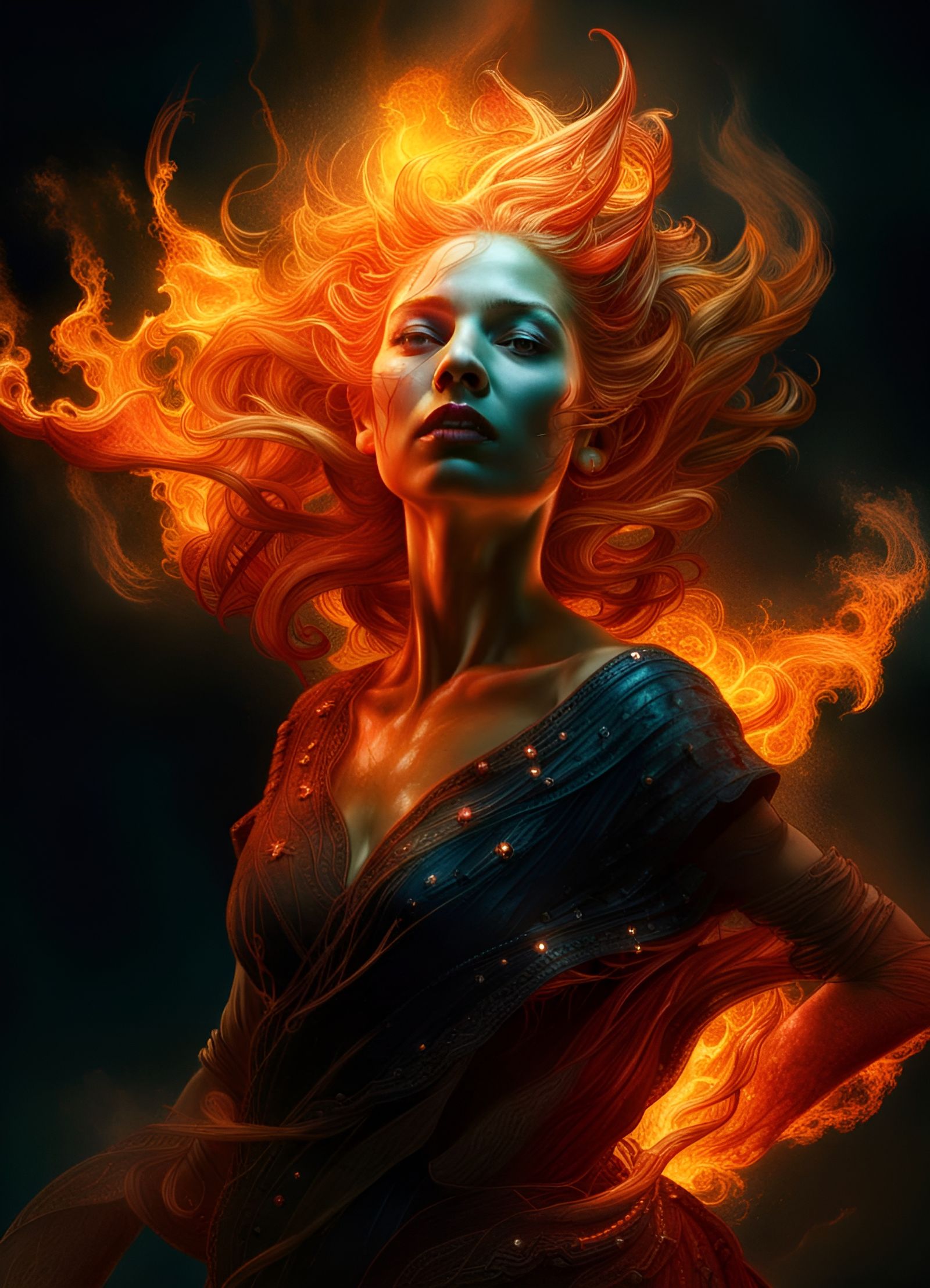 fire witch  by @Krawuzzn