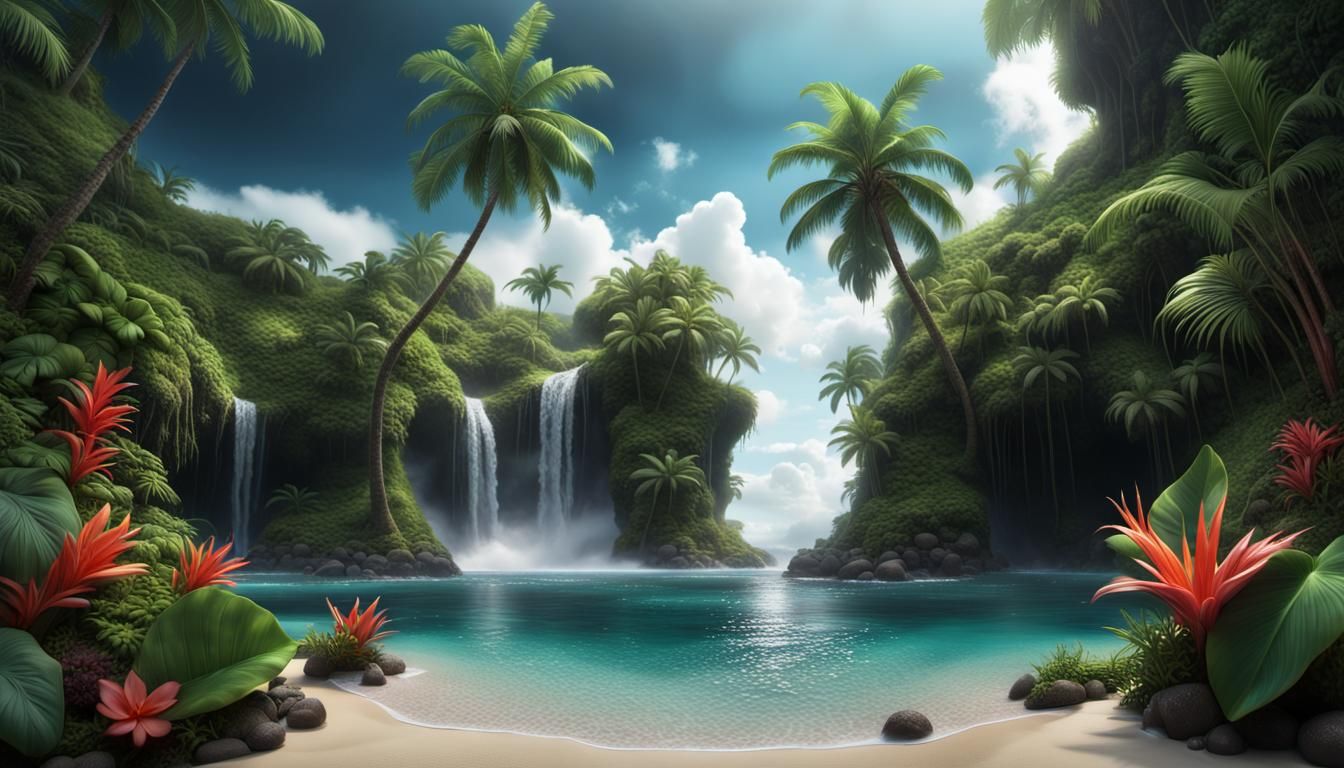 Island Oasis  by @Charlotte