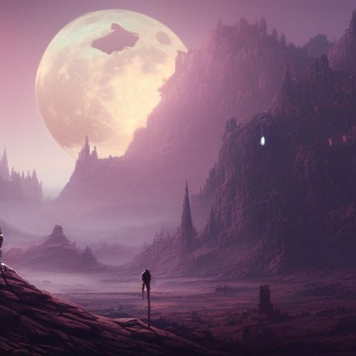 City on the moon