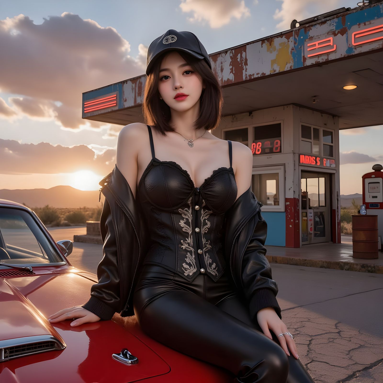 Yumi: Gas Station (3 Images)