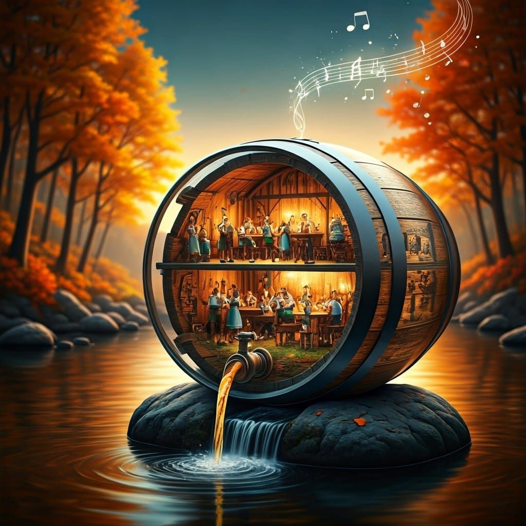 Oktoberfest in a barrel  by @Mr-Dementia