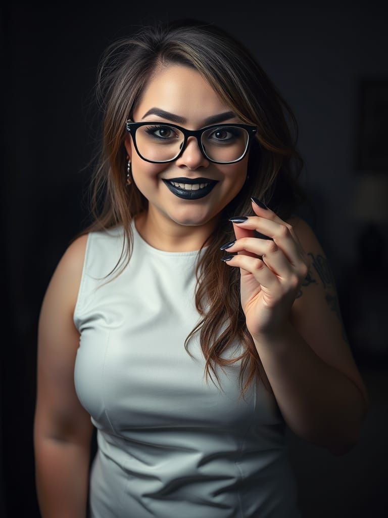 Ethereal Gothic Goddess in Ultrarealistic Portrait