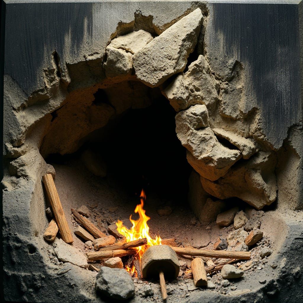 Shadows Dancing on Ancient Walls in Dramatic and Mysterious ...