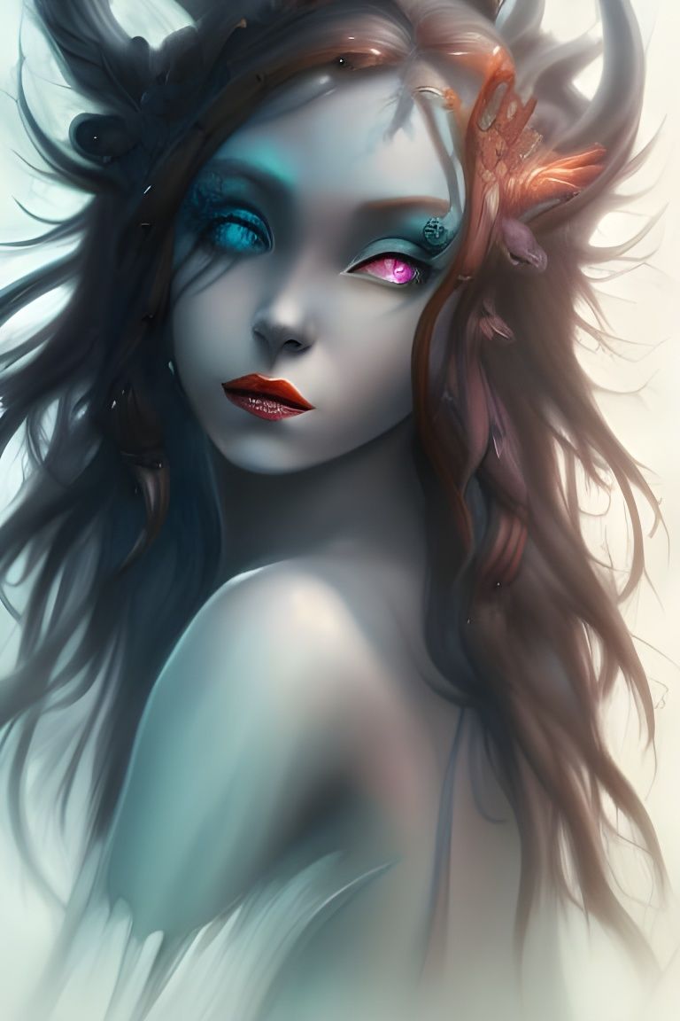 Beautiful evil siren - AI Generated Artwork - NightCafe Creator