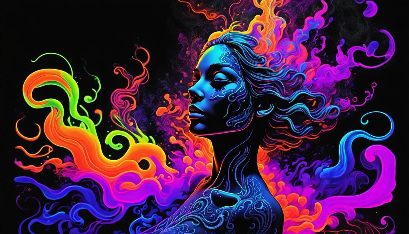 Black light poster  by @Arturex