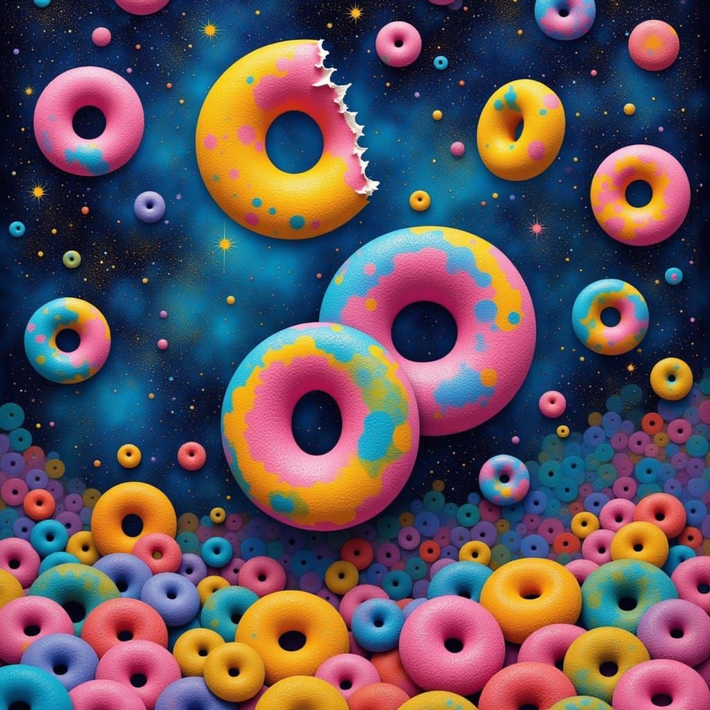 <lora:Surreal Happiness:1.0> <lora:Gelliprint:1.0> <lora:mmcollage:1.0> <lora:Sureally:1.0>  Meaningful Experimental attractive Cereal loops...