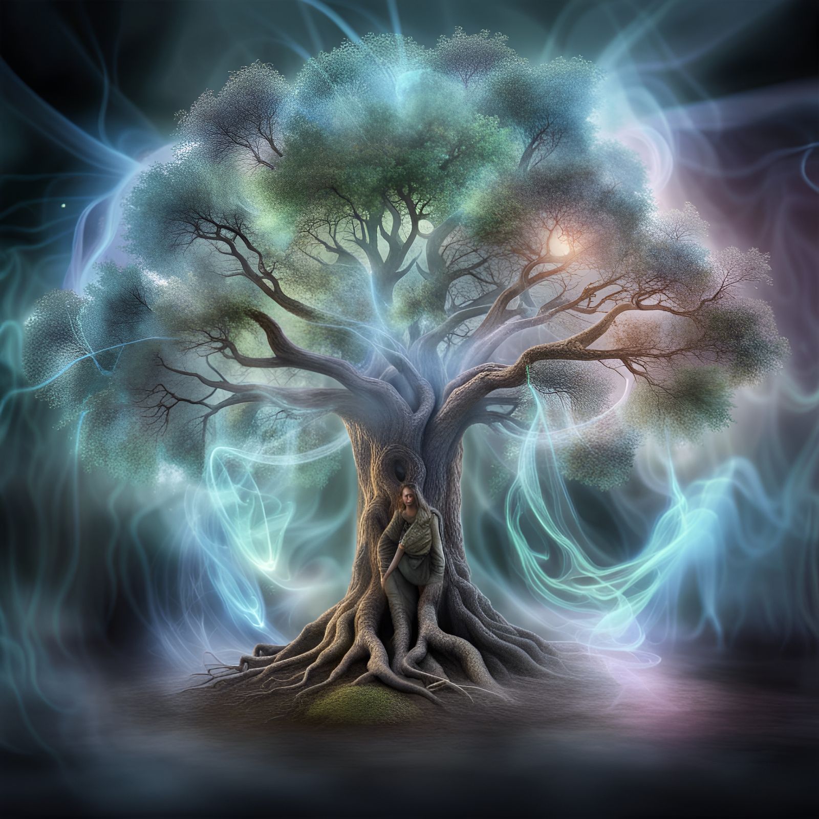 A spirit tree????..'lol', magical, spirit, mystical, tree, HD