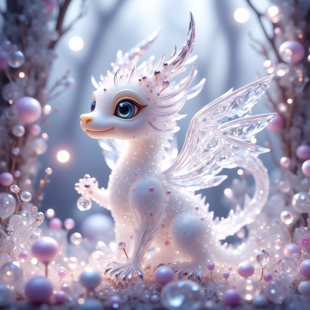 <lora:Crystal Glass Flux:1.0> 