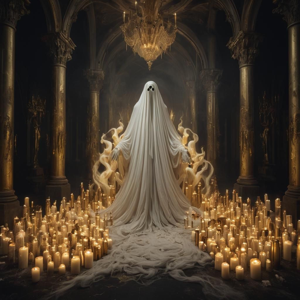 Candlelight with what appears to be a Guru ghost.