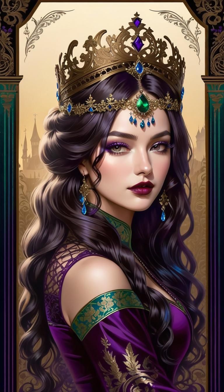 highly detailed_waist-up_centered_portrait badass gothic que...